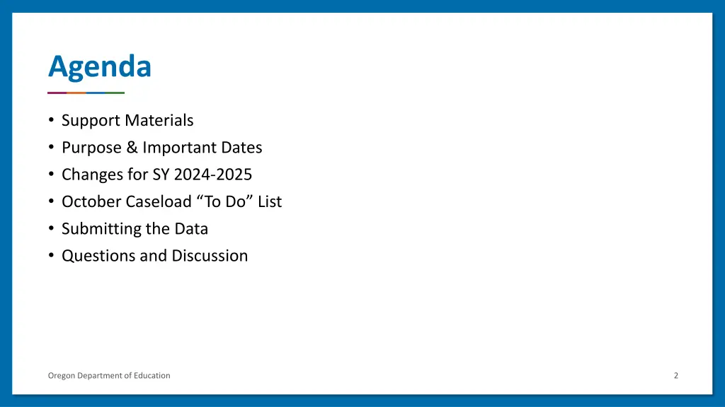 agenda