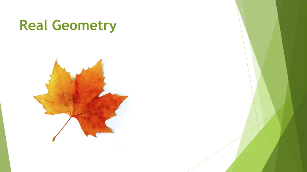 real geometry