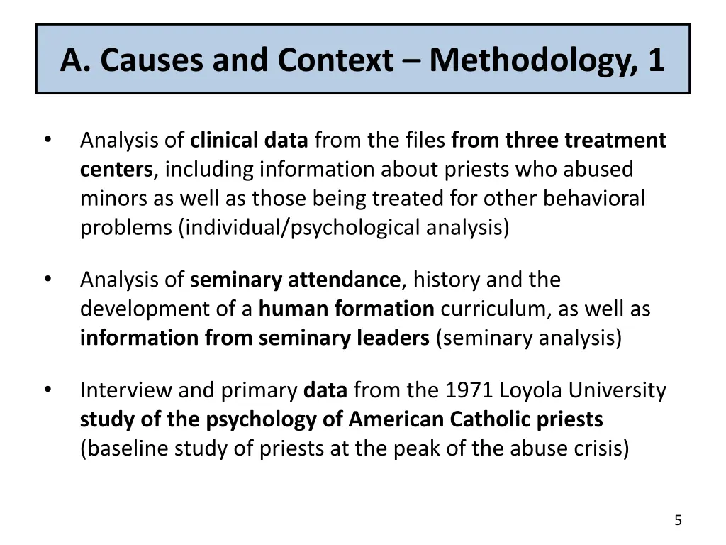 a causes and context methodology 1