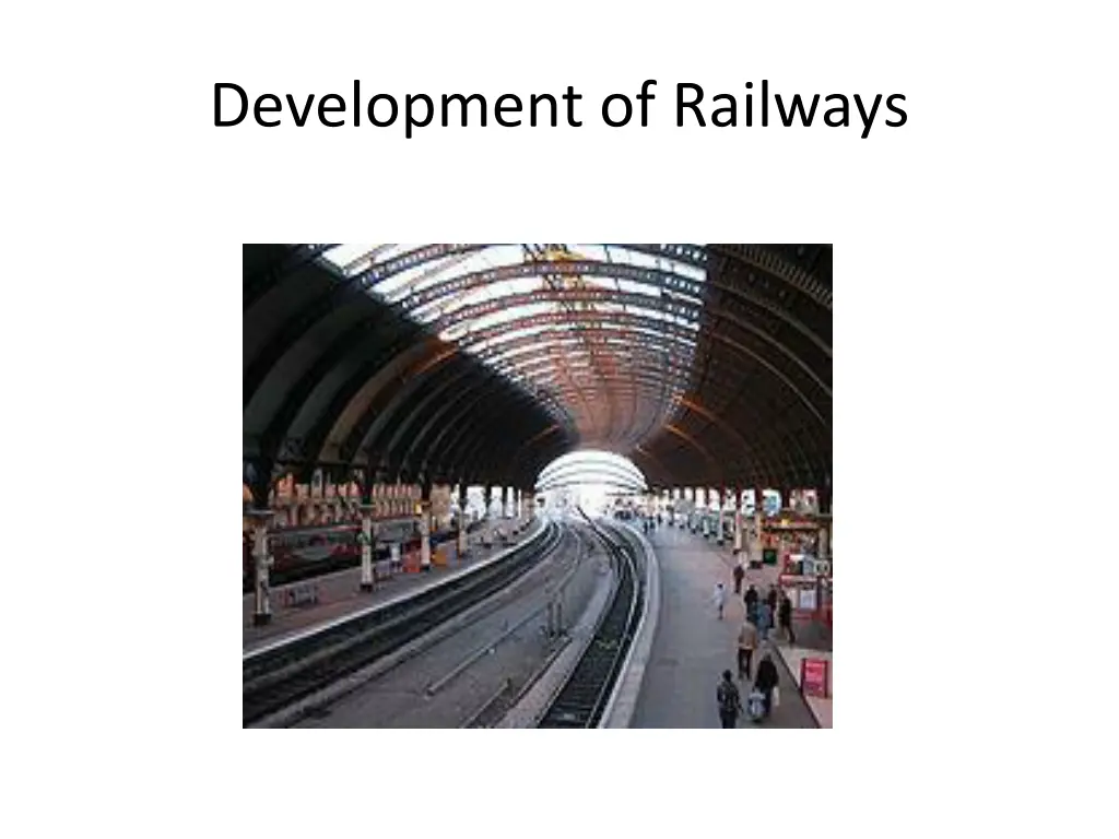 development of railways
