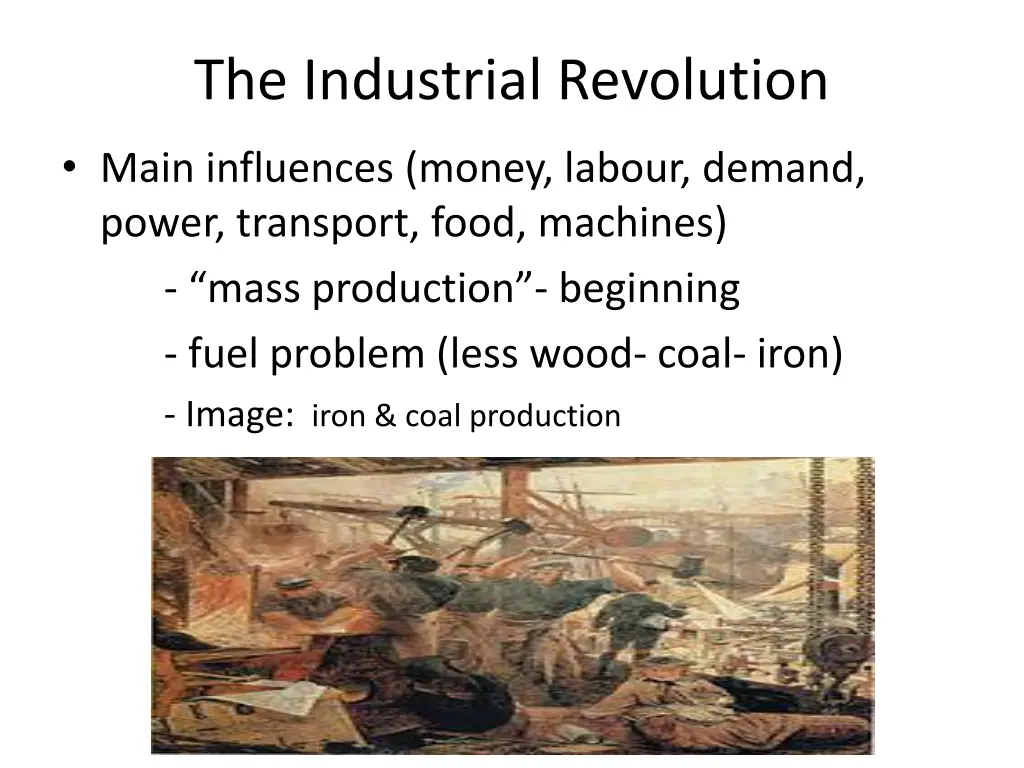 the industrial revolution