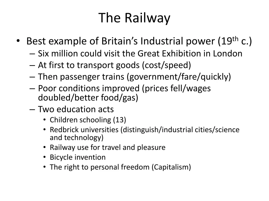 the railway