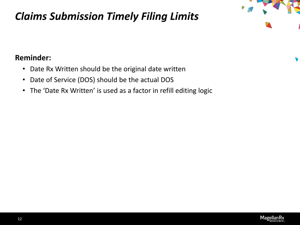 claims submission timely filing limits