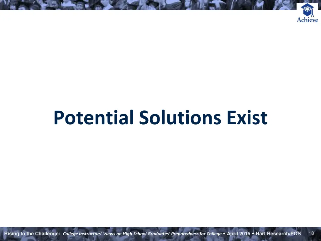 potential solutions exist