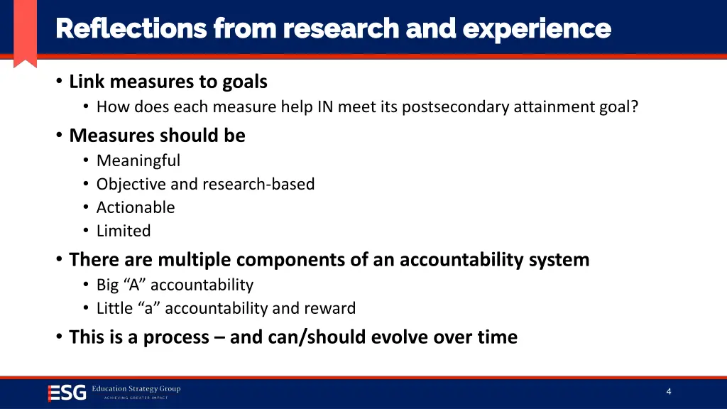 reflections from research and experience