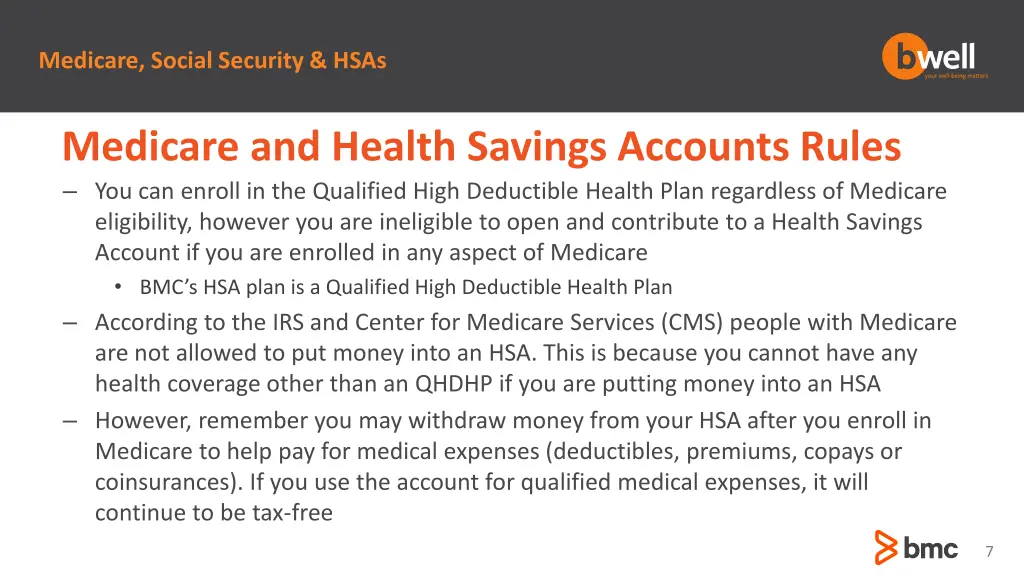 medicare social security hsas 5