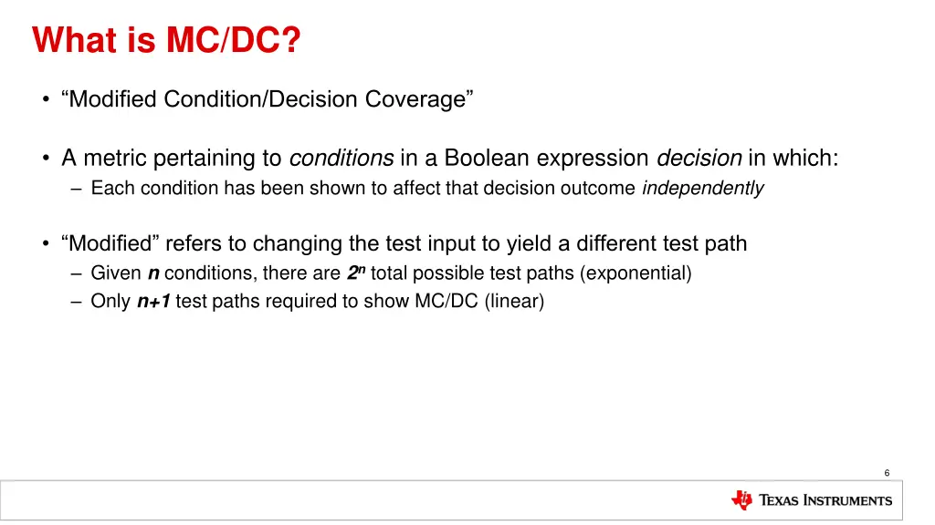 what is mc dc