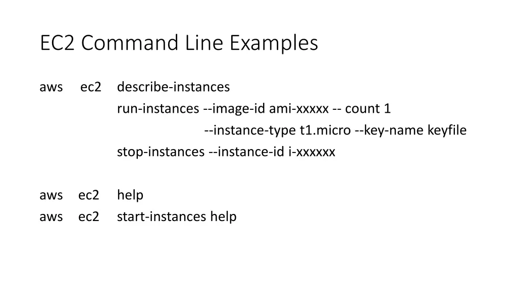 ec2 command line examples