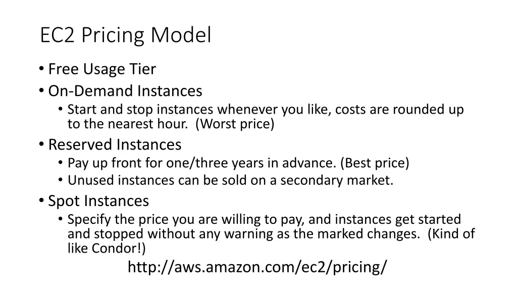 ec2 pricing model