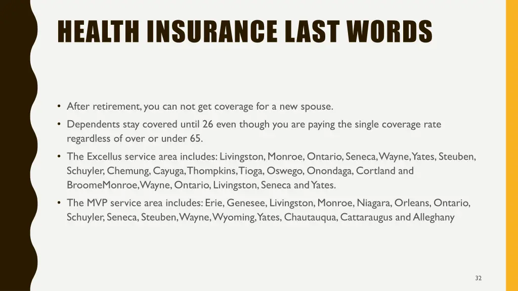 health insurance last words