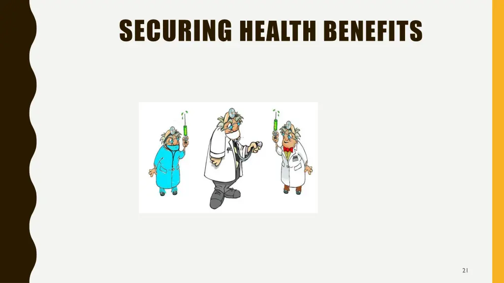 securing health benefits