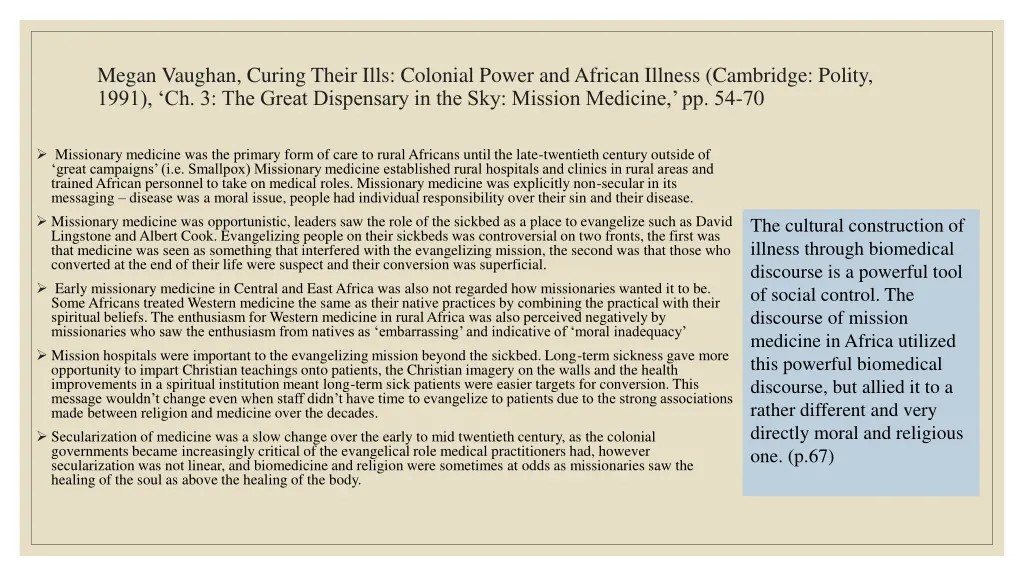 megan vaughan curing their ills colonial power