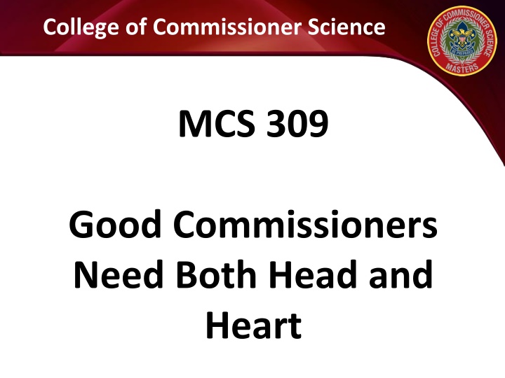 college of commissioner science