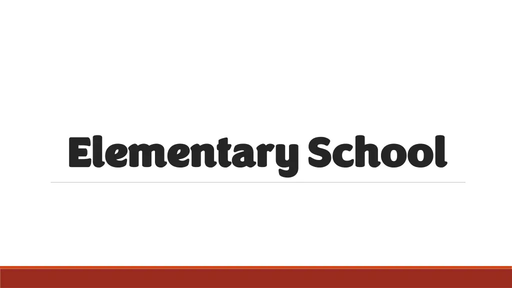 elementary school elementary school