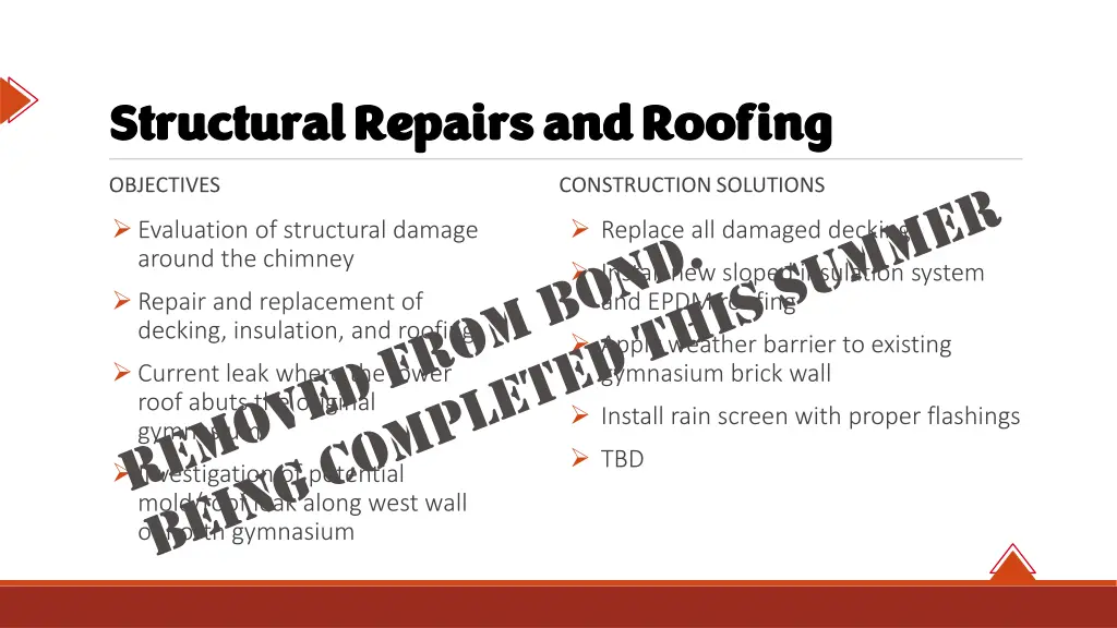 structural repairs and roofing structural repairs