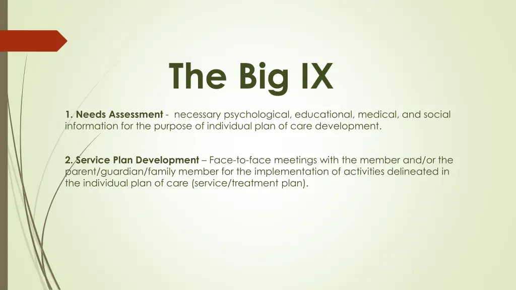 the big ix