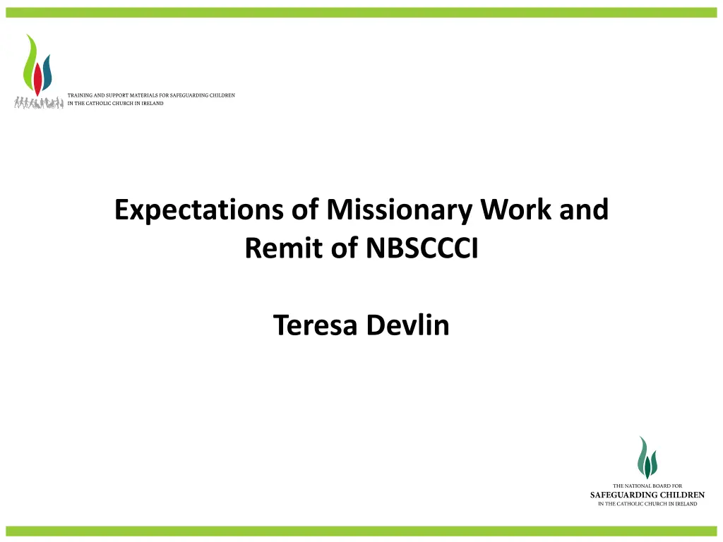 expectations of missionary work and remit