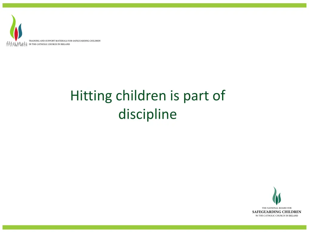 hitting children is part of discipline