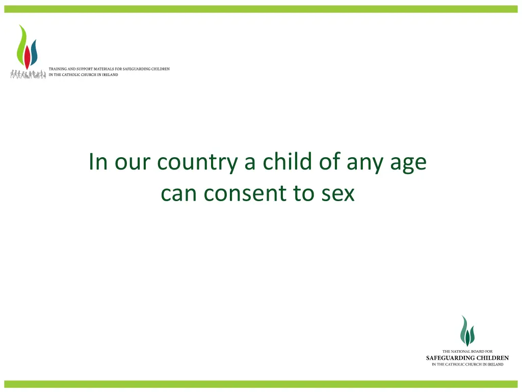 in our country a child of any age can consent