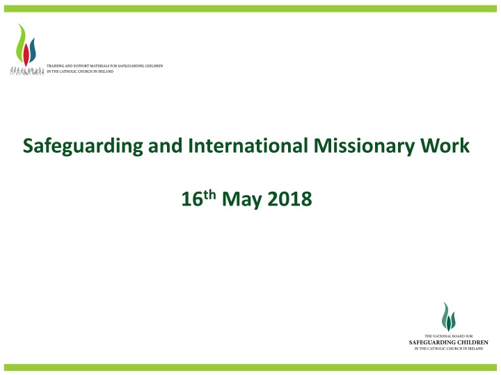 safeguarding and international missionary work