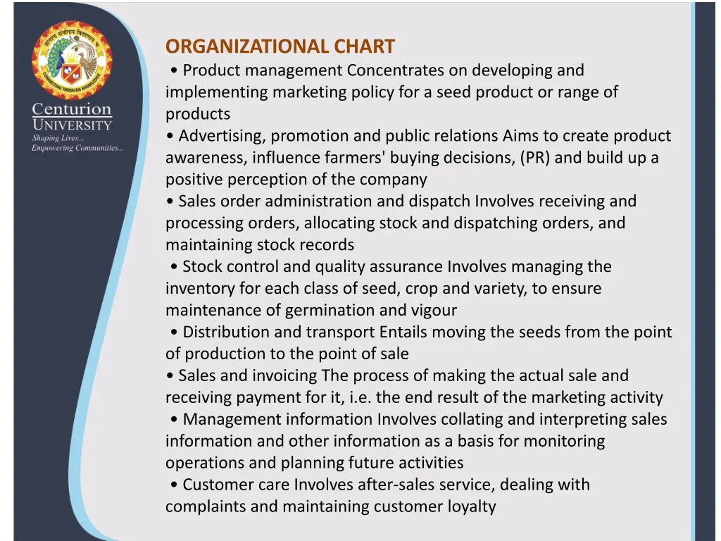 organizational chart product management