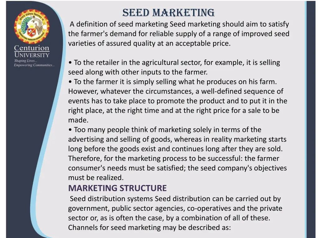 seed marketing