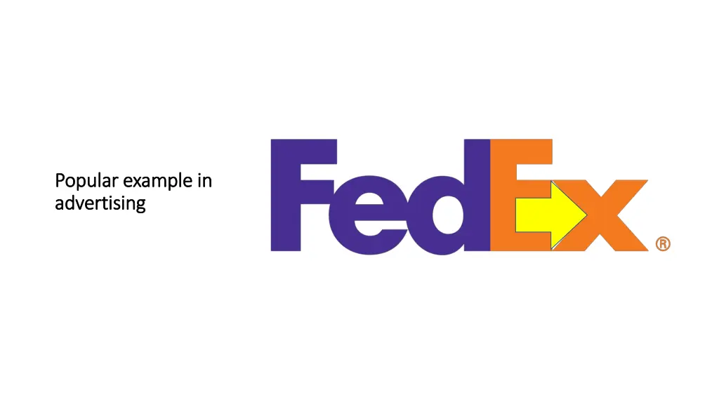 popular example in popular example in advertising