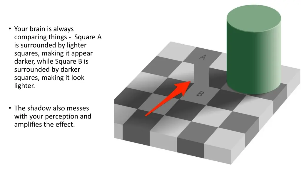 your brain is always comparing things square