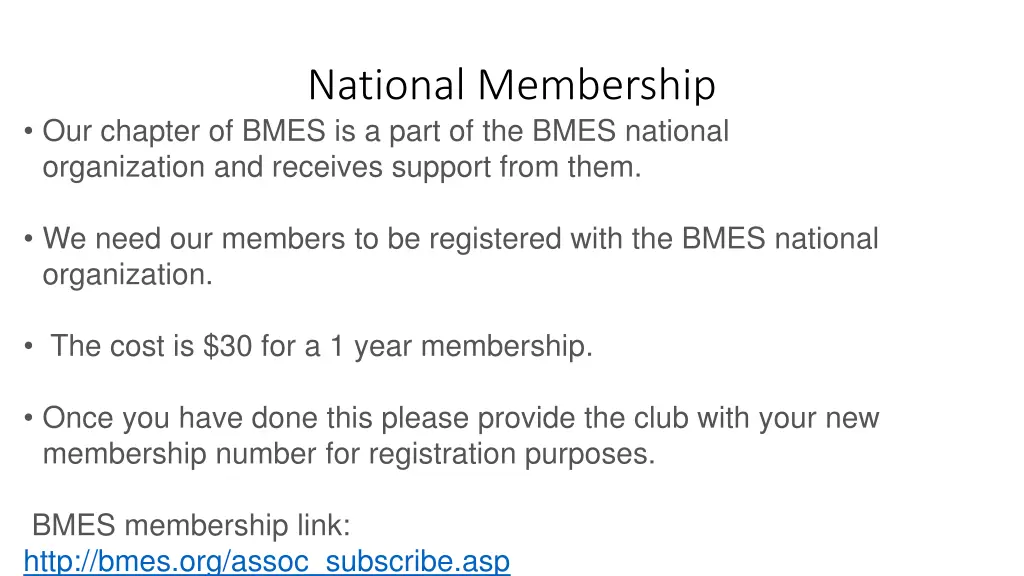 national membership