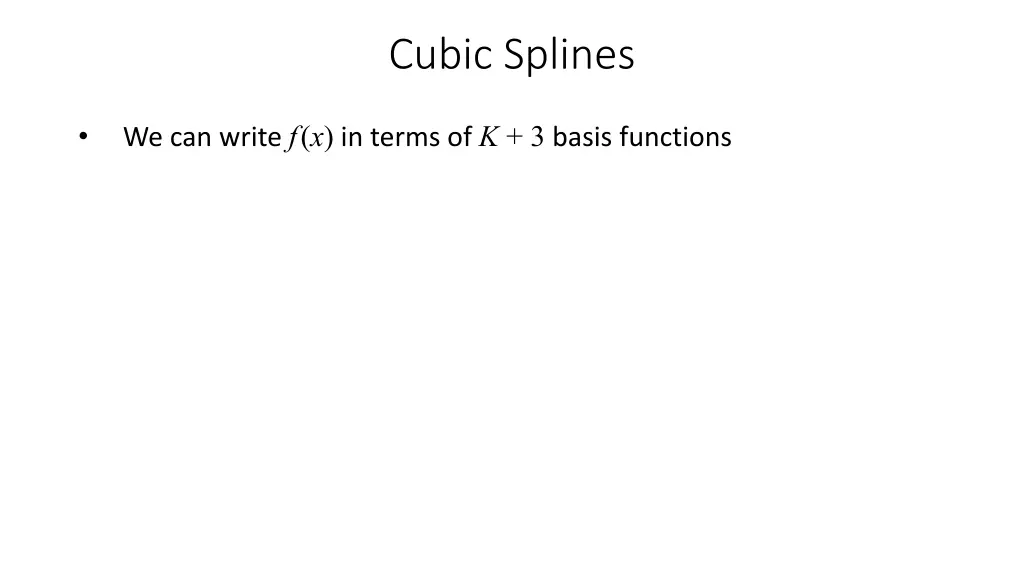 cubic splines 1