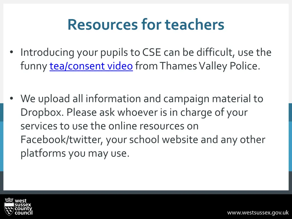 resources for teachers