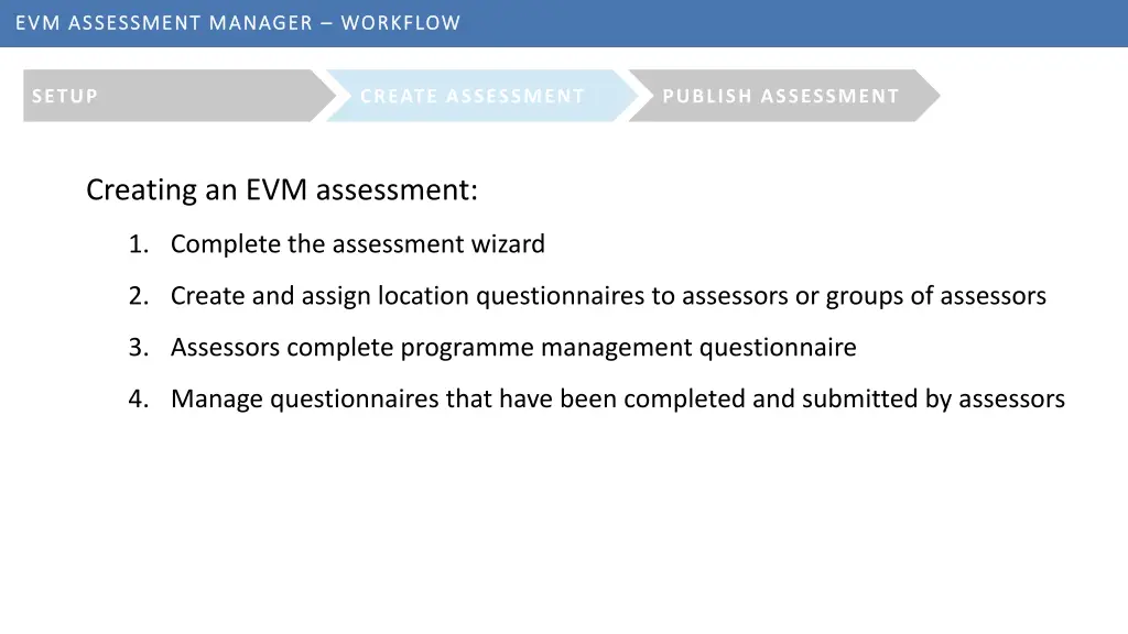 evm assessment manager evm assessment manager 4