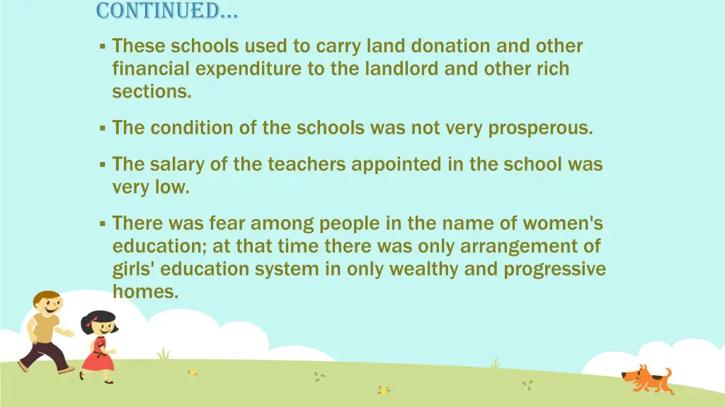continued 1