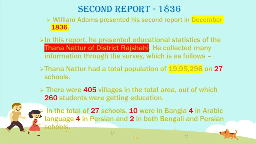 second report 1836 william adams presented