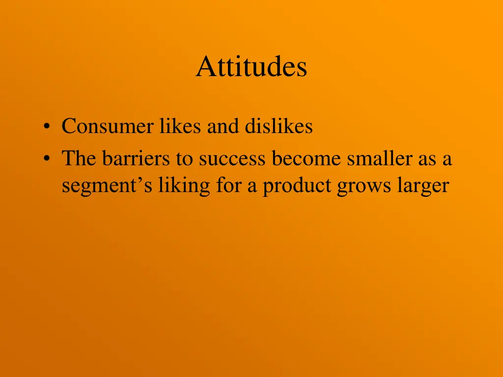 attitudes