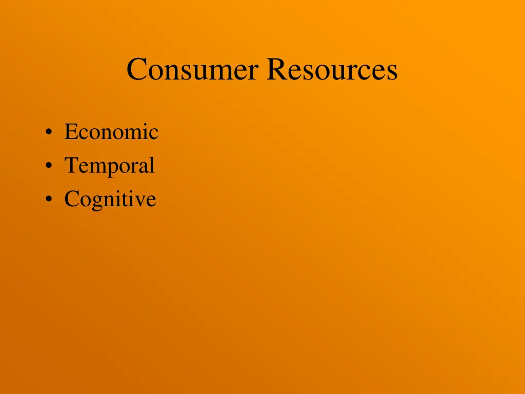 consumer resources