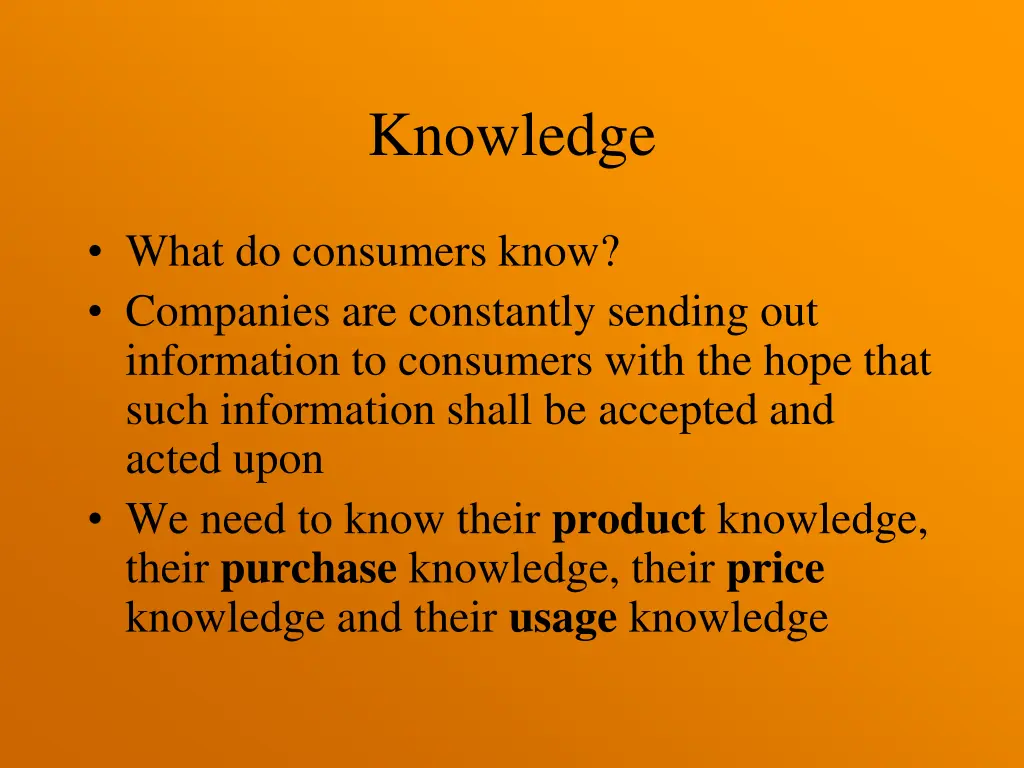 knowledge