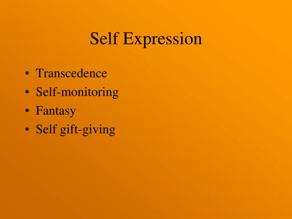 self expression
