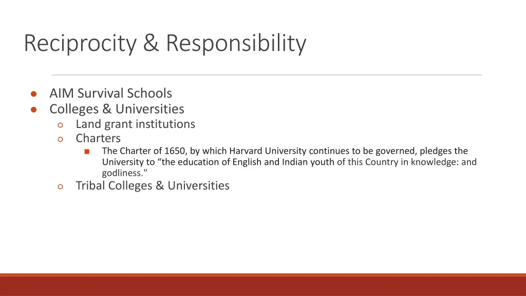 reciprocity responsibility