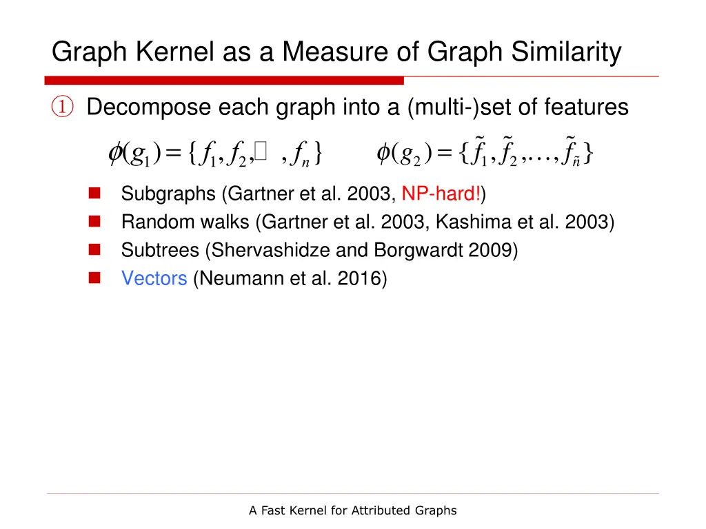 graph kernel as a measure of graph similarity 1