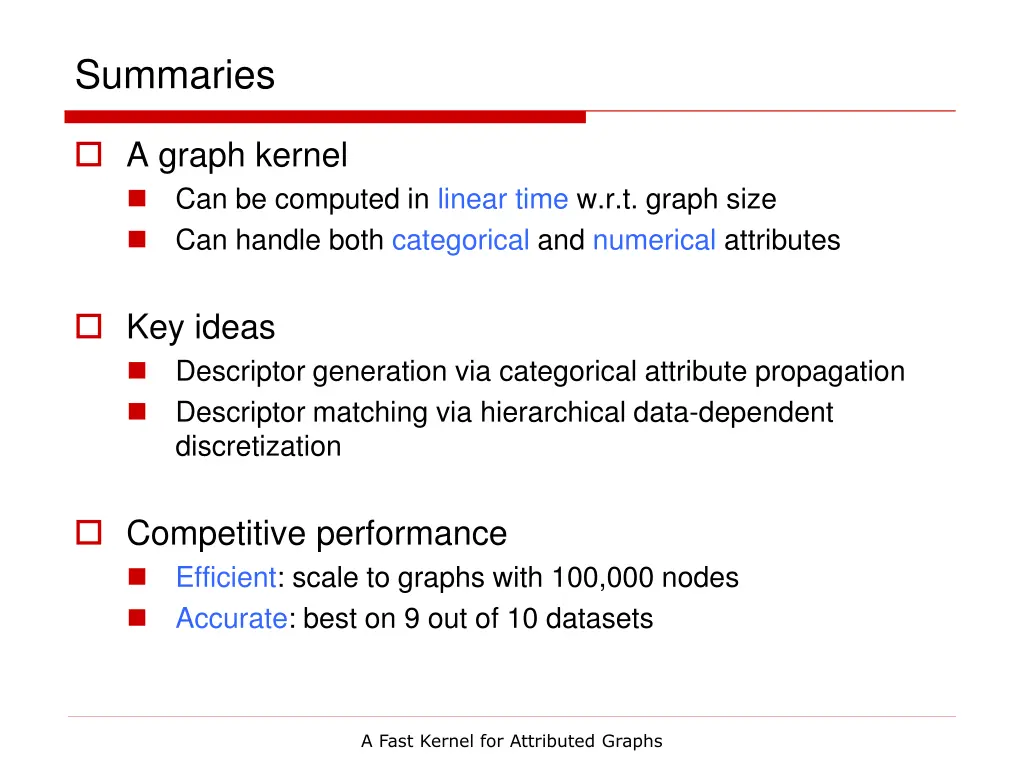 summaries