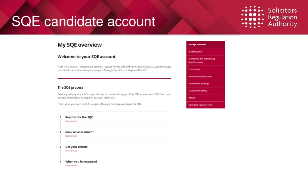 sqe candidate account 1