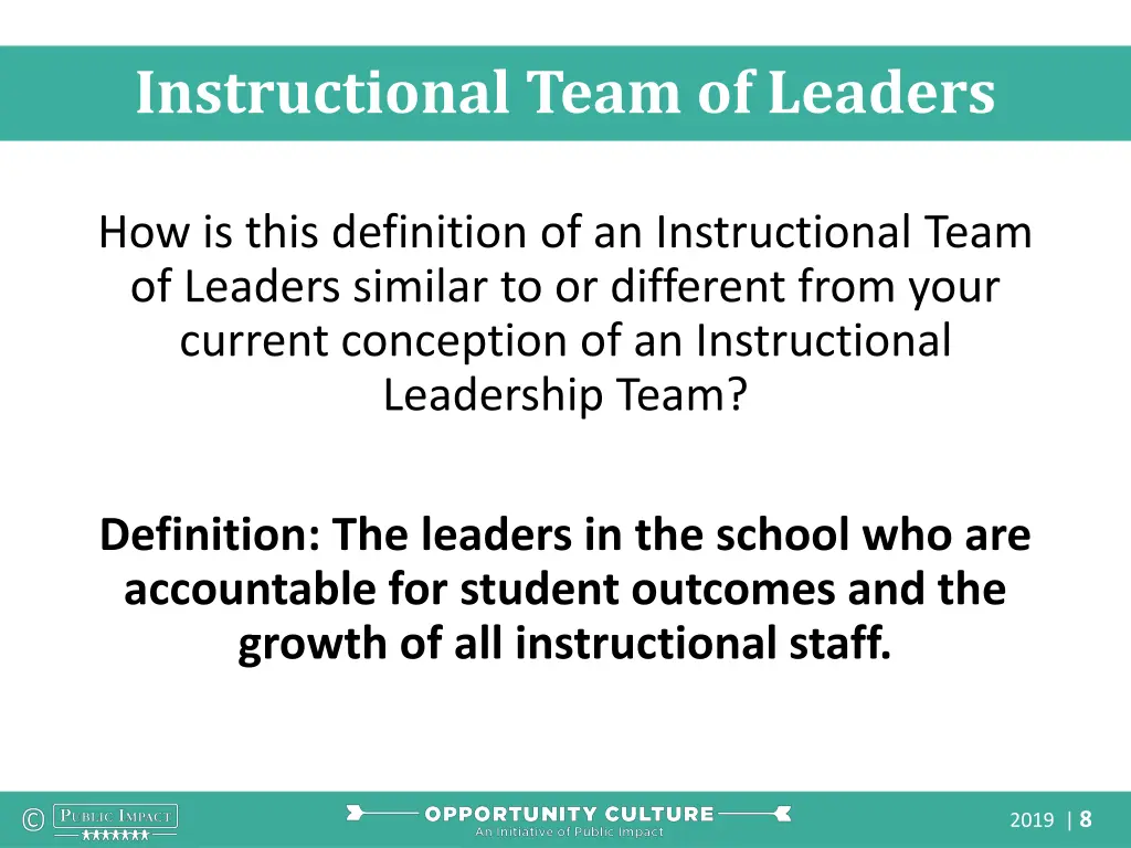instructional team of leaders 1