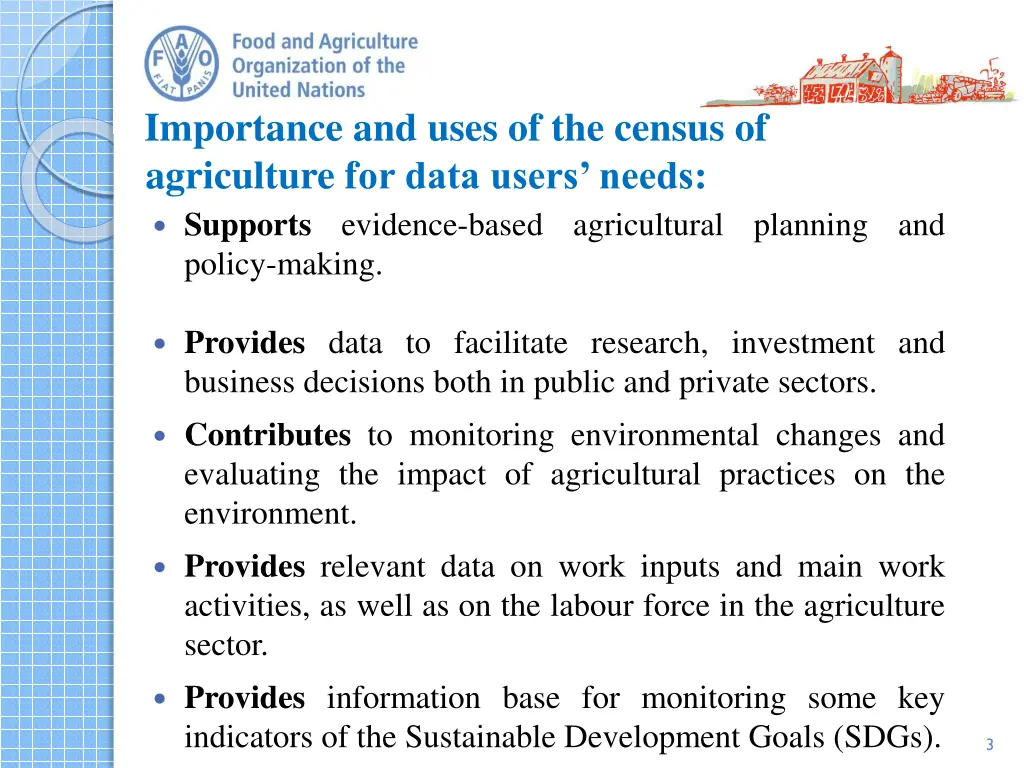 importance and uses of the census of agriculture