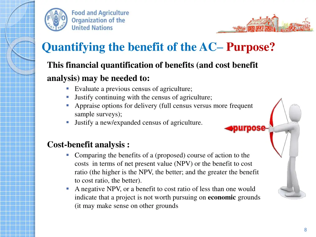 quantifying the benefit of the ac purpose