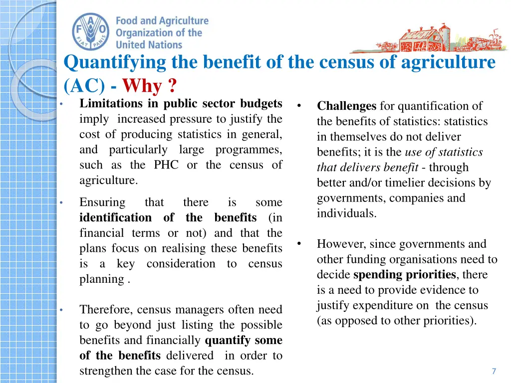 quantifying the benefit of the census