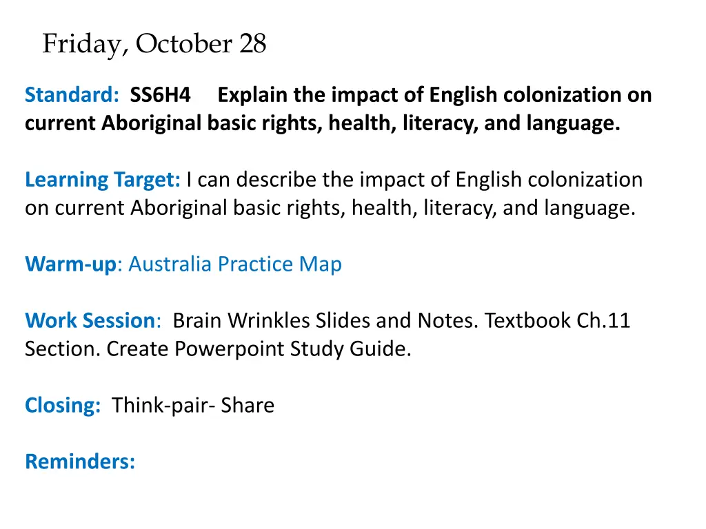 friday october 28
