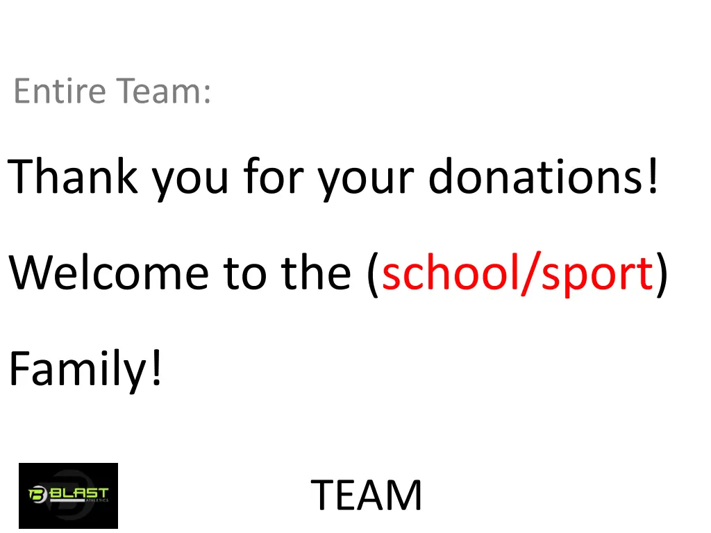entire team