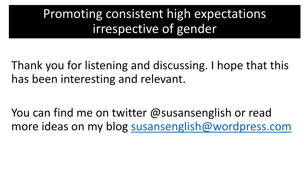 promoting consistent high expectations 3