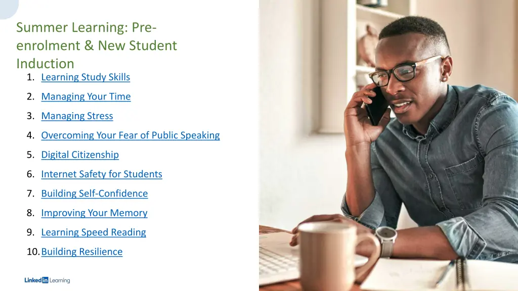 summer learning pre enrolment new student